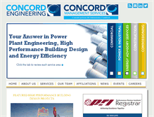 Tablet Screenshot of concord-engineering.com